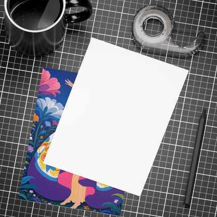 🐦🌸 The Enchanted Birdsong Postcards With Envelopes – Art Deco Garden Whimsy