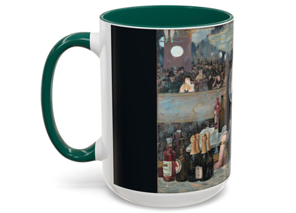 A Bar at the Folies-Bergère by Edouard Manet Colorful Mugs (11oz, 15oz)