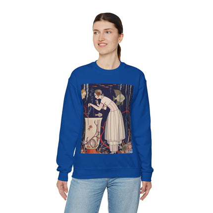 L'Etourdissant Petit Poisson (The Dazzling Little Fish) by George Barbier Heavy Blend™ Crewneck Sweatshirt