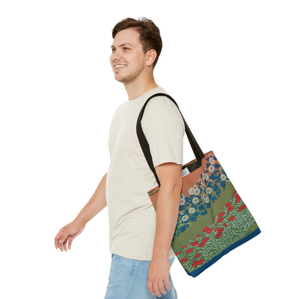 Japanese Flower Pattern II by G.A. Audsley Tote Bag (AOP)