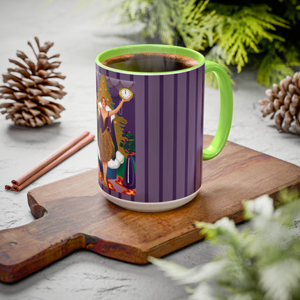 Countdown to Christmas Elegance Colorful Mugs (11oz, 15oz)