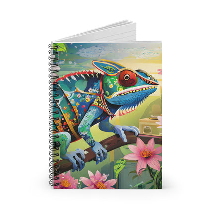Camouflage Chameleon Spiral Notebook - Ruled Line