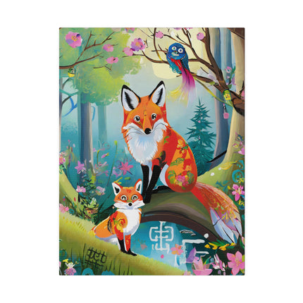 Mischievous Fox Matte Canvas, Stretched, 0.75"