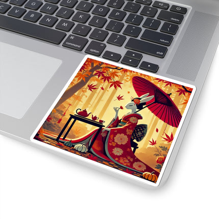 Theatrical Harvest Rabbit Kiss-Cut Stickers (4 Sizes)