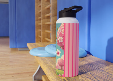 Sakura Sentinel Stainless Steel Water Bottle, Standard Lid
