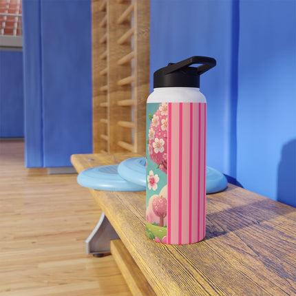 Sakura Sentinel Stainless Steel Water Bottle, Standard Lid