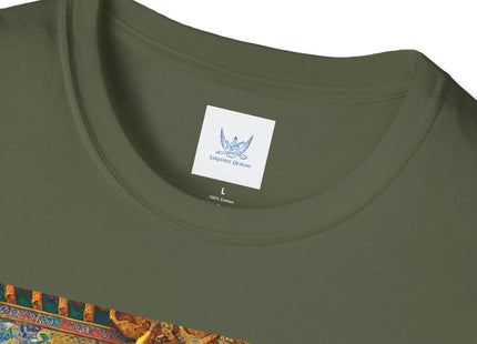 Tibetan Dragon Over Kabuki Duel Unisex Softstyle T-Shirt