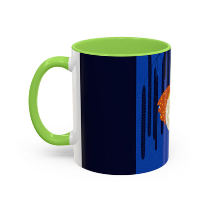 Celestial Melody Colorful Mug (11oz, 15oz) – Musical Grace, Starlit Beauty & Art Deco Elegance