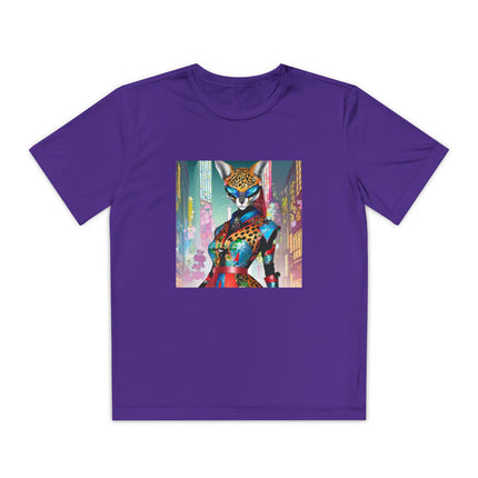 Cyber Cat Glamour Youth Competitor Tee