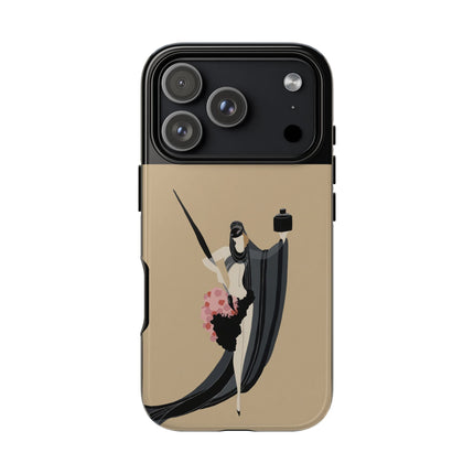 Dancer with Ink & Blossoms Phone Case – Elegant Grace & Artistic Poise