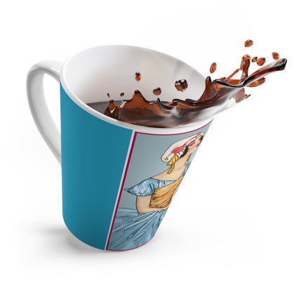 The Enchanting Painter: A Fairy's Artistic Touch Latte Mug