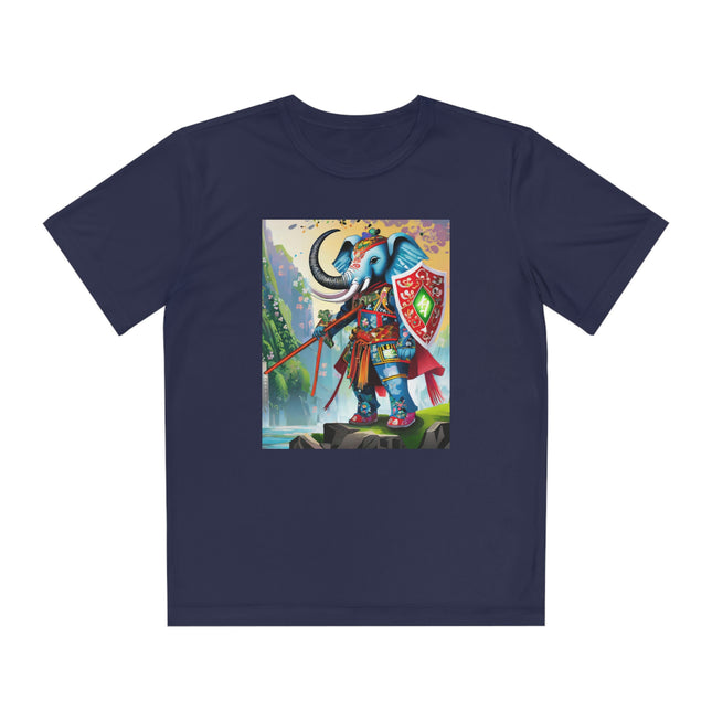 Cyberpunk Elephant Youth Competitor Tee