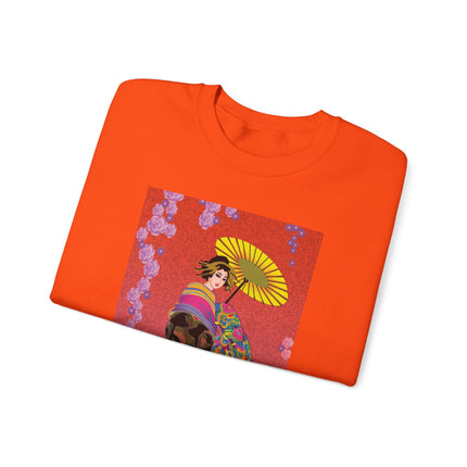 Enchanting Geisha Heavy Blend™ Crewneck Sweatshirt