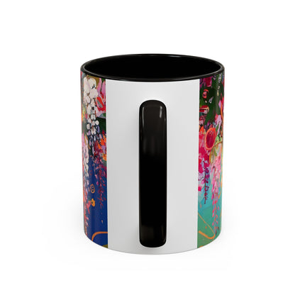 Golden Wisteria Elegance Colorful Mugs (11oz, 15oz)