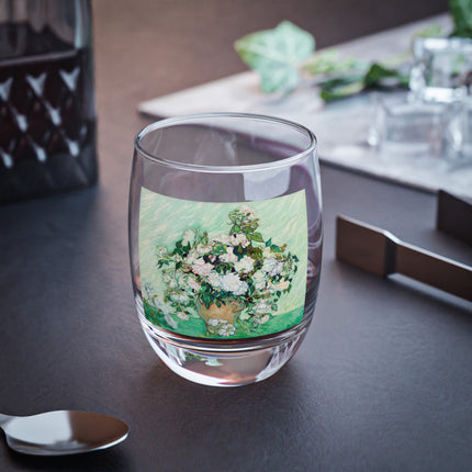 Roses by Vincent Van Gogh Whiskey Glass