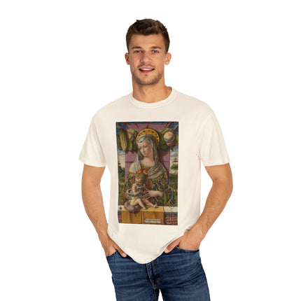 Madonna and Child by Carlo Crivelli Unisex Garment-Dyed T-shirt