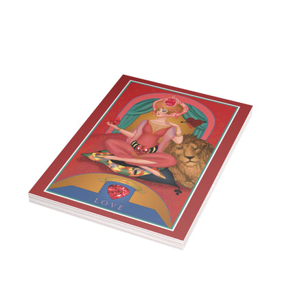 July & Ruby (from the Gem Series) by Sofia Chiostri Postcards (envelopes included) - Bundles of 10, 30, 50 Pieces