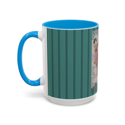 La balançoire by Georges Lepape Colorful Mugs (11oz, 15oz)