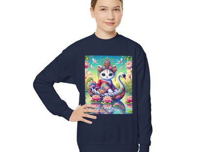 Geisha Kitten’s River Voyage Youth Crewneck Sweatshirt