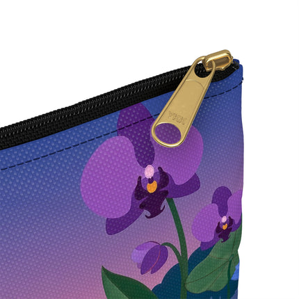 🪷🛶 The Lady Of The Lotus Lake Accessory Pouch – Art Deco Garden Voyage