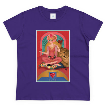July & Ruby (from the Gem Series) by Sofia Chiostri Women's Midweight Cotton Tee