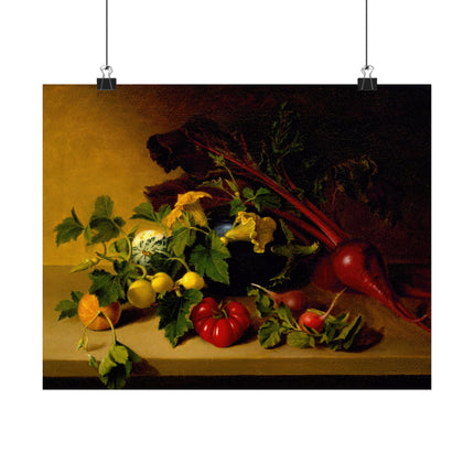 Still Life with Vegetables by James Peale Matte Horizontal Posters
