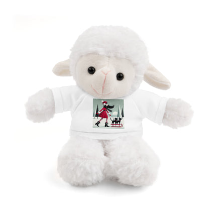 Red Sled & Curious Cats Stuffed Animals with Tee