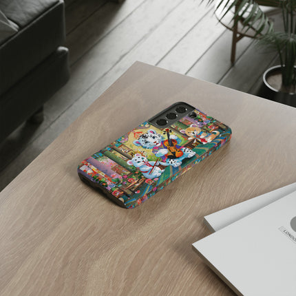 Melodies of the Snow Lion Cub Phone Cases
