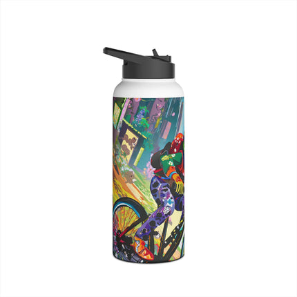 Cyberpunk Frog Stainless Steel Water Bottle
