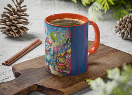 Monster Parade Madness Colorful Mugs, 11oz