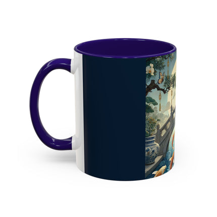 Moonlit Bridge Gentleman Colorful Mug – Imperial Serenity & Moonlit Harmony