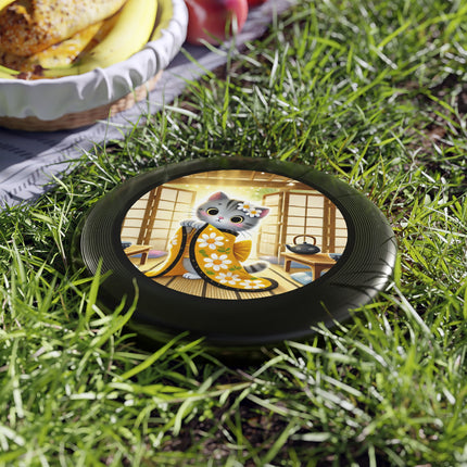 Playful Kitten in the Tea Room Wham-O Frisbee – Curious Paws & Cozy Charm