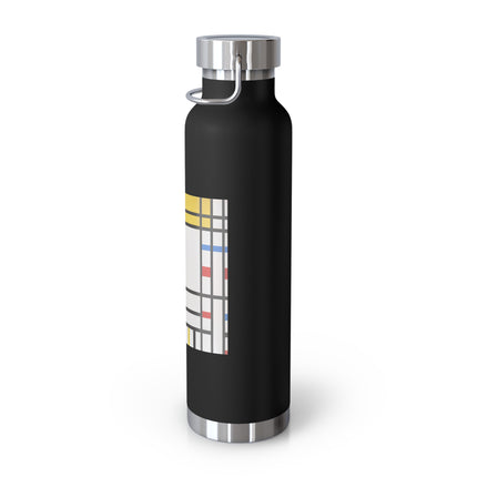 Place de la Concorde by Piet Mondrian Copper Vacuum Insulated Bottle, 22oz