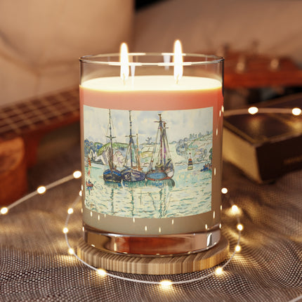 Le Trieux Paul Signac Scented Candle - Full Glass, 11oz - The White Tea & Fig, The Lavender & Sage, and The Ocean Mist & Moss