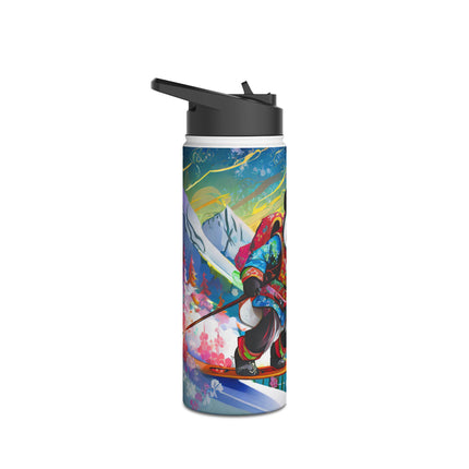 Cyberpunk Panda Stainless Steel Water Bottle