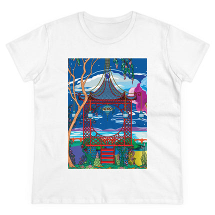 Serene Splendor Women's Midweight Cotton Tee