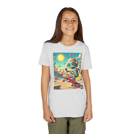 Skate Park Robot Youth Short Sleeve Tee
