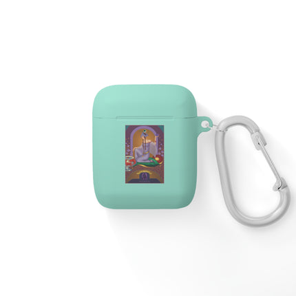 February & Amethyst AirPods Case — Gem Series by Sofia Chiostri