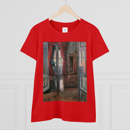 View into an Apartment by Egon Schiele Women's Midweight Cotton Tee