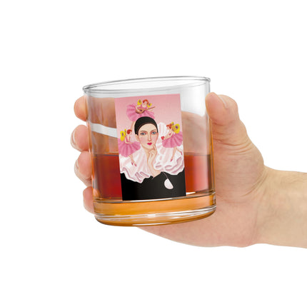 Pierrot & Fairies Dressed in Pink by Sofia Chiostri Rocks Glass, 10oz