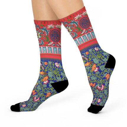 Chinese Ornament by Owen Jones Cushioned Crew Socks