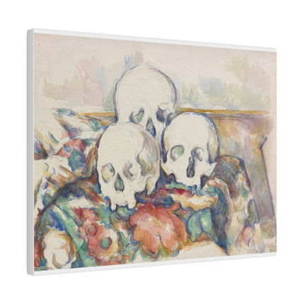 The Three Skulls by Paul Cézanne Matte Canvas, Stretched, 0.75"