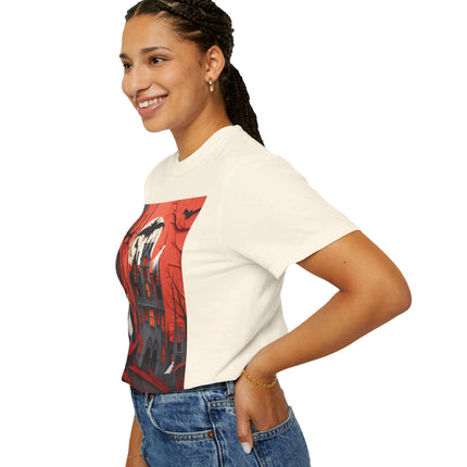 Halloween Night Scene Unisex Garment-Dyed T-shirt