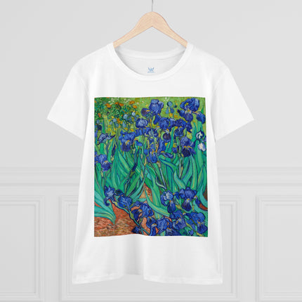 Irises by Van Gogh Women's Midweight Cotton Tee