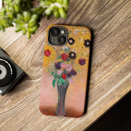 Vase of Flowers by Odilon Redon Phone Cases
