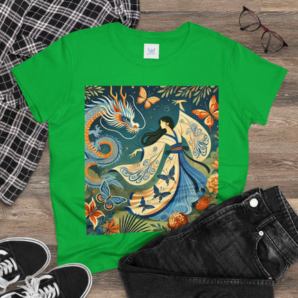 Fairy Waltz in the Butterfly Garden Cotton Tee