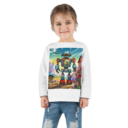 The Rusty Robot Toddler Long Sleeve Tee