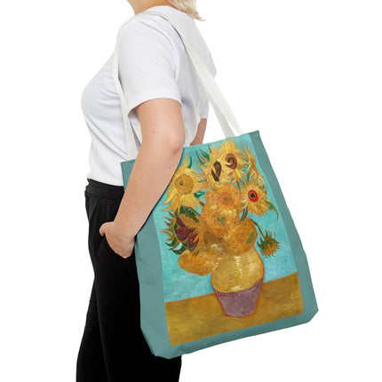 Vase with Twelve Sunflowers by Vincent Van Gogh Tote Bag (AOP)