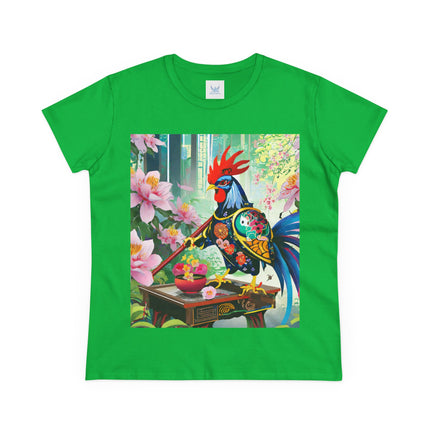 Cyberpunk Rooster Cotton Tee