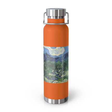 Olive Trees by Vincent Van Gogh Copper Vacuum Insulated Bottle, 22oz